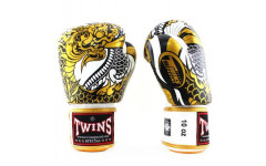 Боксерские перчатки Twins Special FBGVL3-52 Dragon white gold 16 oz Боксерские перчатки Twins Special FBGVL3-52 Dragon white gold 16 oz