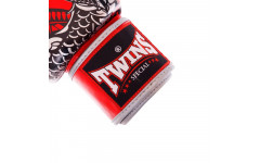 Боксерские перчатки Twins Special FBGVL3-52 Dragon red silver 10 oz
