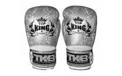 Боксерские перчатки TKB Snake Black Silver 10 oz Боксерские перчатки TKB Snake Black Silver 10 oz