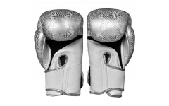 Боксерские перчатки TKB Snake Black Silver 10 oz Боксерские перчатки TKB Snake Black Silver 10 oz