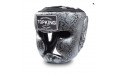 Боксерский шлем Top King Silver / Black Snake Edition Head Guard L Боксерский шлем Top King Silver / Black Snake Edition Head Guard L
