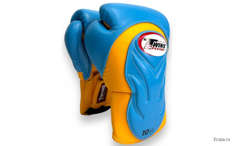 Боксерские ператки Twins Special BGVL6 yellow light blue 12 oz