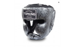 Боксерский шлем Top King Silver / Black "Snake Edition" Head Guard M Боксерский шлем Top King Silver / Black "Snake Edition" Head Guard M