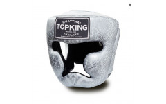 Боксерский шлем Top King Silver / White "Snake Edition" Head Guard M Боксерский шлем Top King Silver / White "Snake Edition" Head Guard M