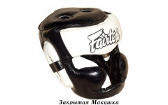 Шлем Fairtex HG13 black white (Full Head) XL Шлем Fairtex HG13 black white (Full Head) XL