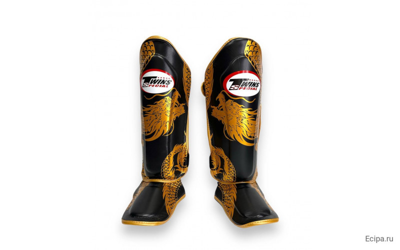 Защита голени Twins Special FSGL10-49 black gold - L
