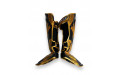 Защита голени Twins Special FSGL10-49 black gold - L
