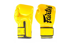 Боксерские перчатки Fairtex BGV14 yellow 10 oz