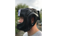 Шлем для бокса Fairtex с бампером HG4 black L Шлем для бокса Fairtex с бампером HG4 black L