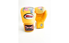 Боксерские перчатки Twins FBGVL3-13 yellow 10 oz