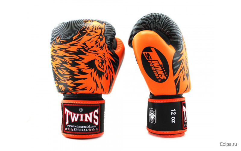 Боксерские перчатки Twins Special FBGVL50 orange 16 oz