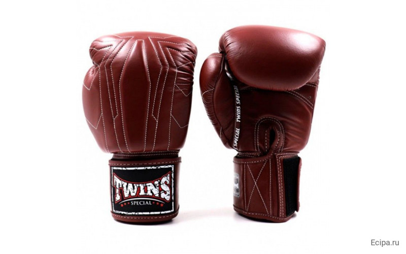 Боксерские перчатки Twins Special BGVL14 Dark Brown 12 oz