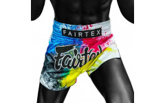 Шорты для бокса Fairtex BS1937 Acid jazz white - L